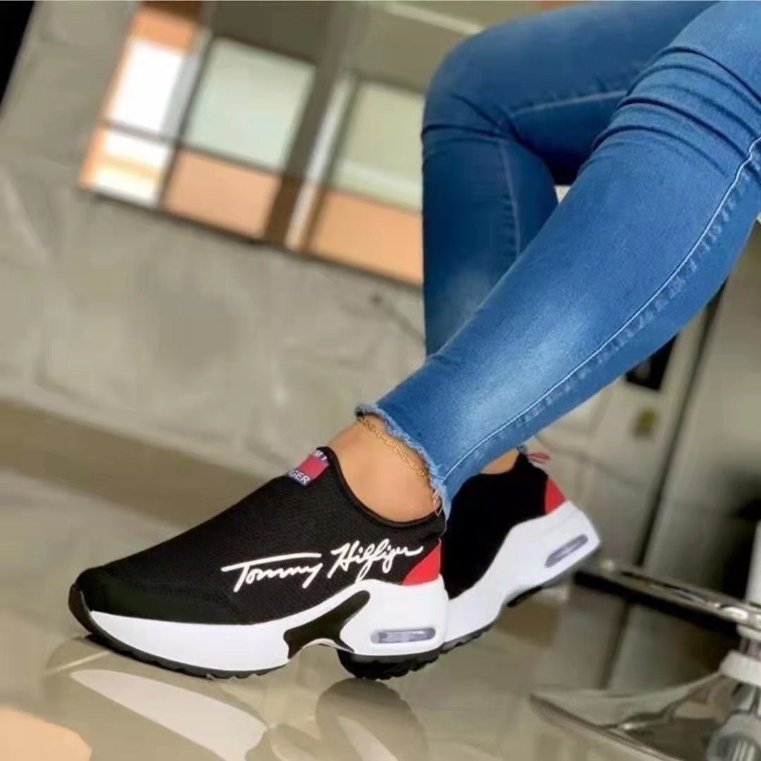 Air Cushion Lazy Dad Slip-on Sneakers For Women