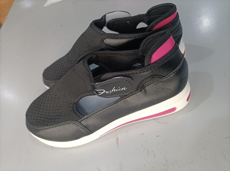 Women's Casual Low Wedge Breathable Non-Slip Comfort Sport Sneakers