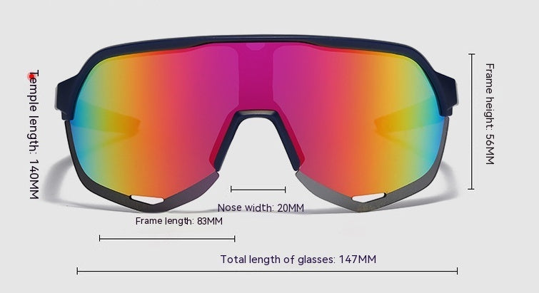 Outdoor Sports One-piece Sunglasses