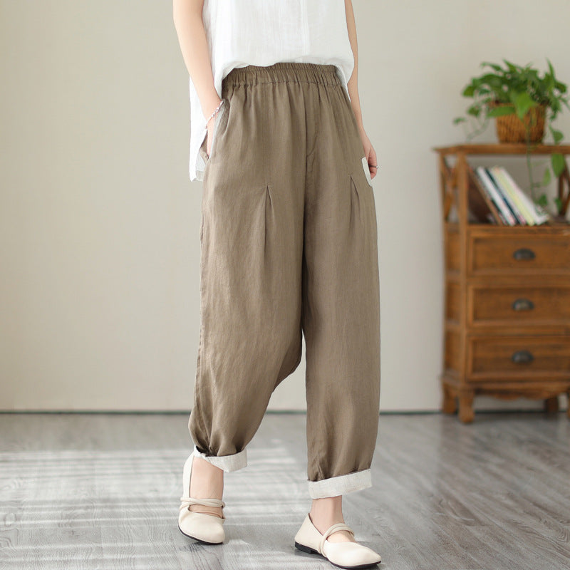 Japanese/Korean style Loose Large Size Slimming High Waist Pants