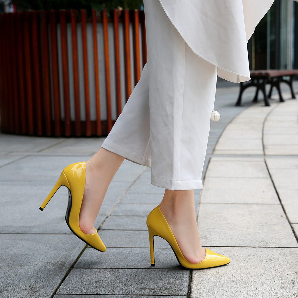 Low-cut Plus Size Pointed High Heel Stiletto Shoes