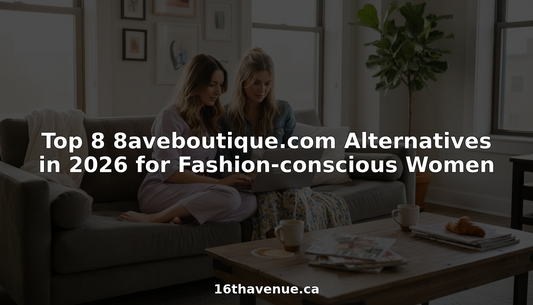 Two women browsing fashion sites in bright apartment