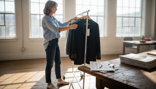 Fashion manager reviews micro-season collections