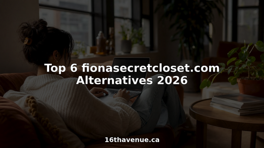 Woman browsing online fashion stores at home