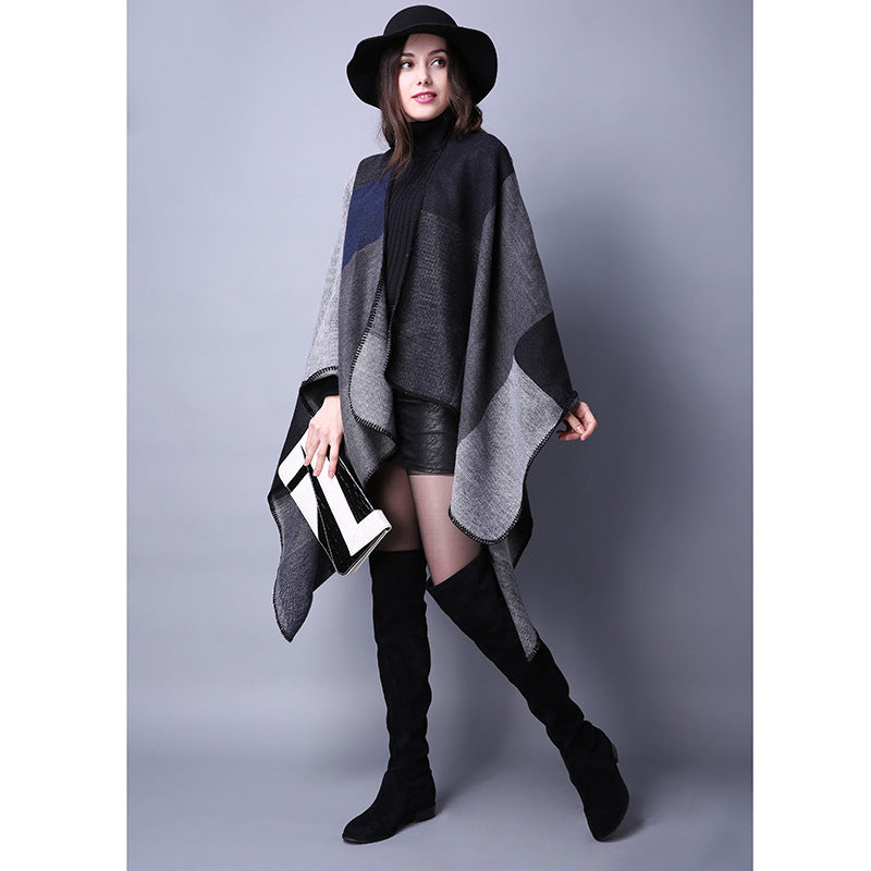 Fashion Autumn And Winter Versatile Lattice Ladies Travel Shawl Scarf