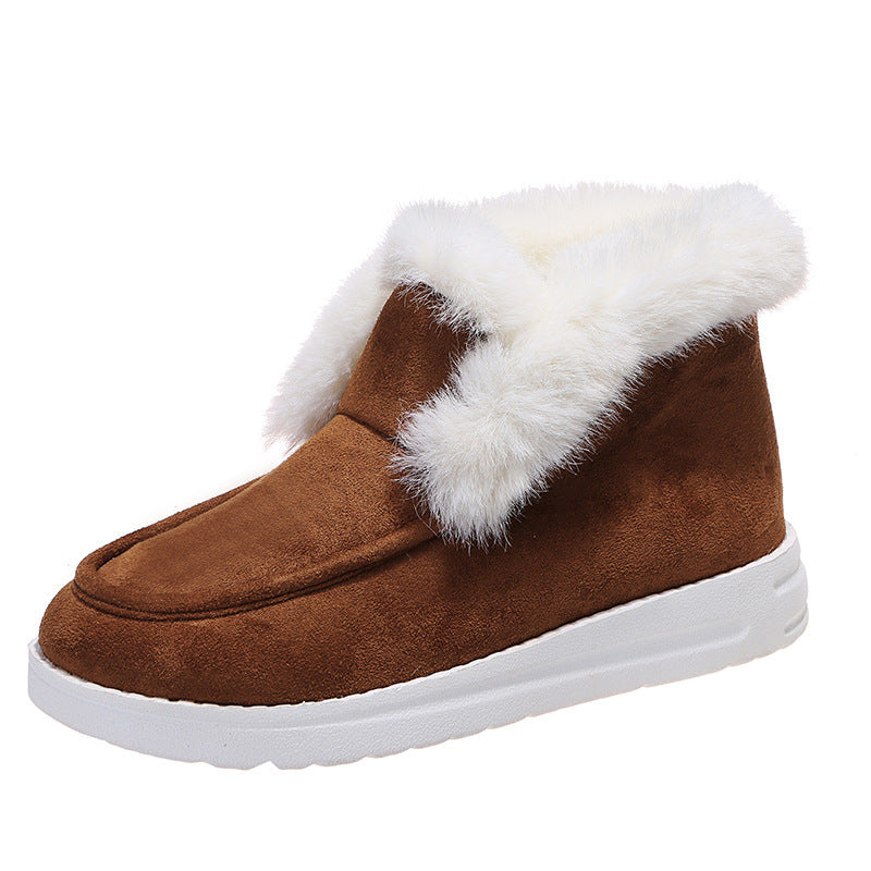 Winter Ankle Plush Fur Boots