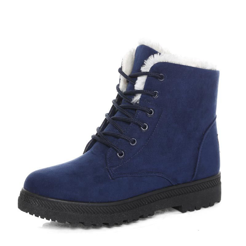 Winter Snow Boots With Warm Plush Ankle