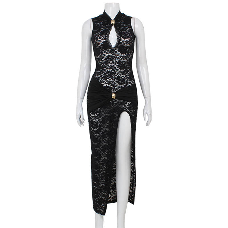 Black Sleeveless Dress | Black Lace Dress | 16th Avenue