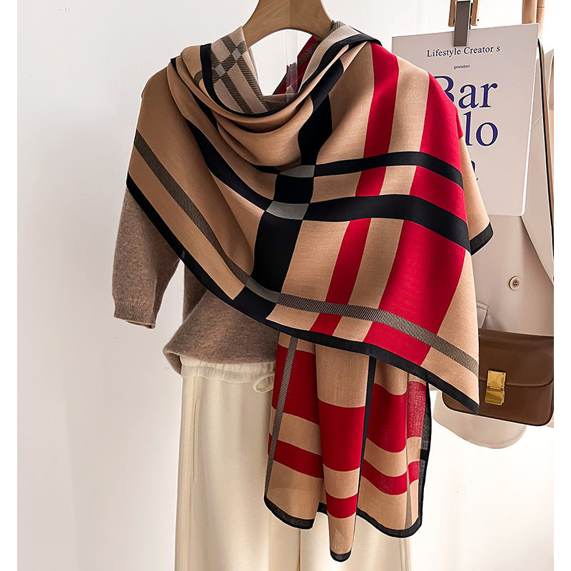 Women's Autumn And Winter Talma Warm Scarf Scarf