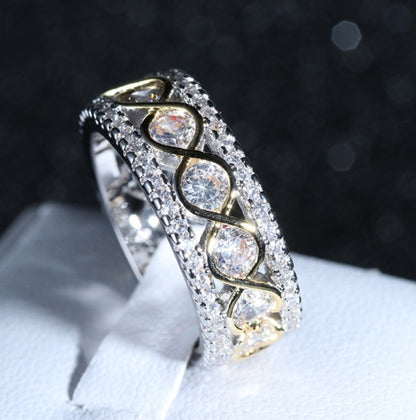 Elegant Female Zircon Stone Ring Finger Ring - 16th Avenue