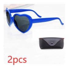 Heart-shaped Lights Become Love Special Effects Sunglasses - 16th Avenue