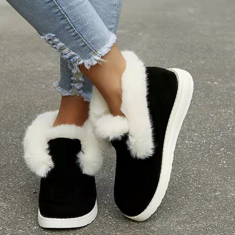 Winter Ankle Plush Fur Boots