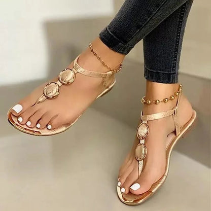 Women's Flat Summer Beach Sandals - 16th Avenue