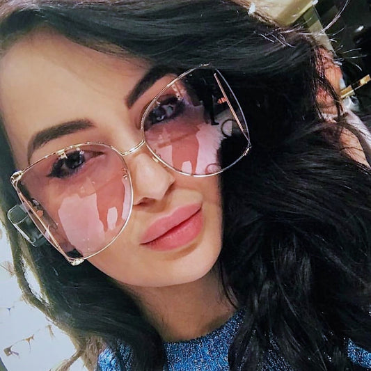 Metal Frame Fashion Square Sunglasses