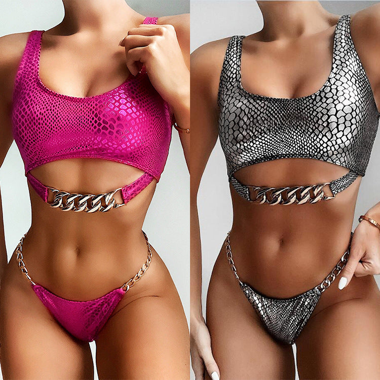 Snake pattern bikini Swimwear