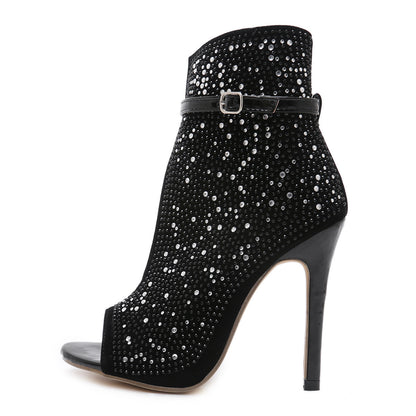 Fishbill Rhinestone Heels - 16th Avenue