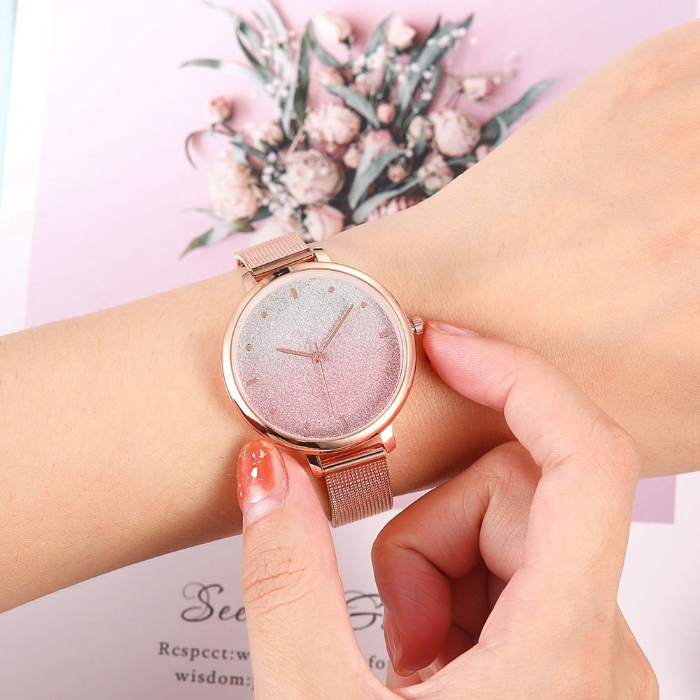Women's Starry Quartz Mesh Watch