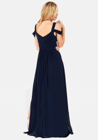 Long Floor Length Elegant Greek Style Pleated Dress - 16th Avenue