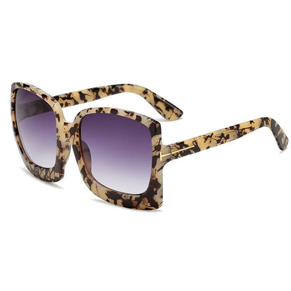 Leopard color large frame sunglasses - 16th Avenue