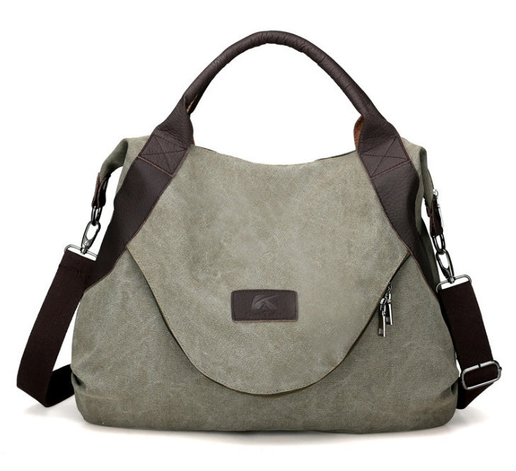 Women's Minimalist Retro Shoulder Crossbody Vintage Canvas Bag