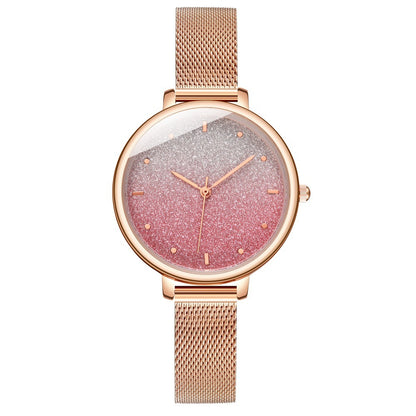 Women's Starry Quartz Mesh Watch - 16th Avenue