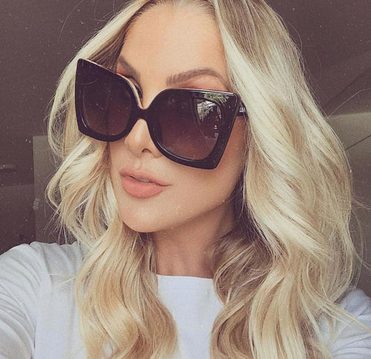 Women's Vintage Cat Eye Gradient Lens Sunglasses