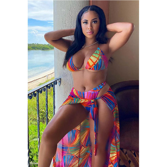 Sandy Three-Piece European And American Bikini