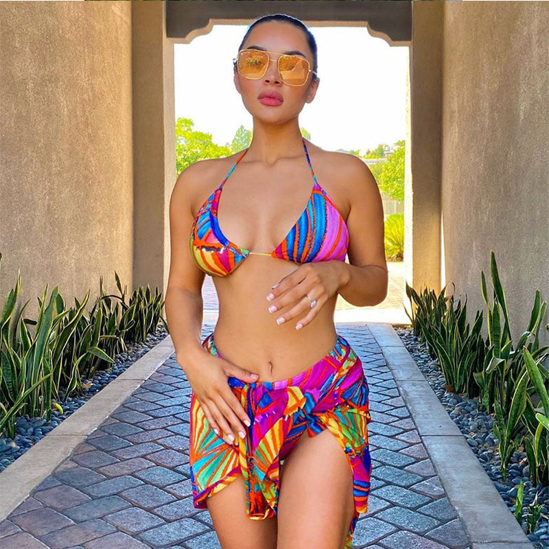 Sandy Three-Piece European And American Bikini