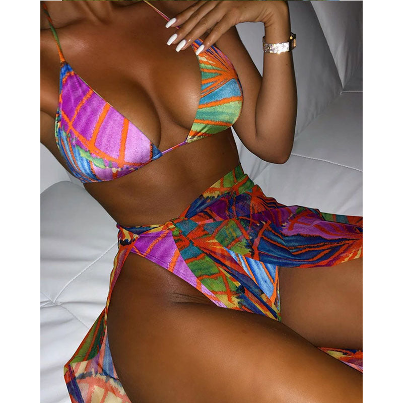 Sandy Three-Piece European And American Bikini