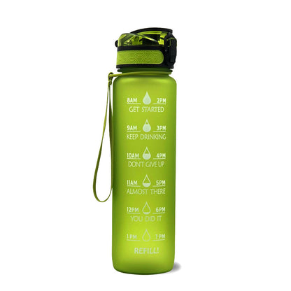 Sports Fitness 1L Tritan Water Bottle With Motivational Time Marker - 16th Avenue