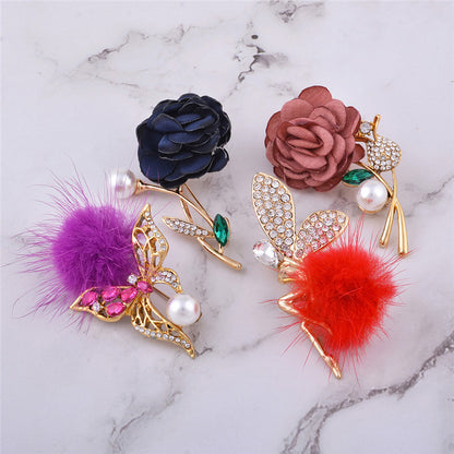 Women's Leather Quartz Wristwatch Sunglasses Corsage 3 Pcs Gift Box - 16th Avenue