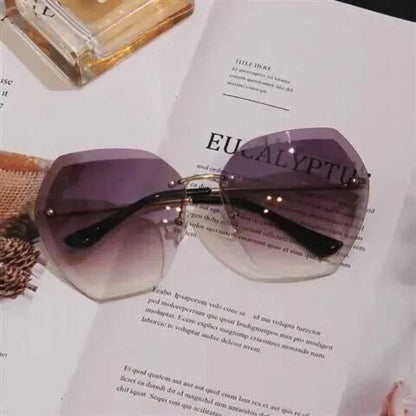 Diamond-Studded Women's Korean Trend Fashion Sunglasses - 16th Avenue