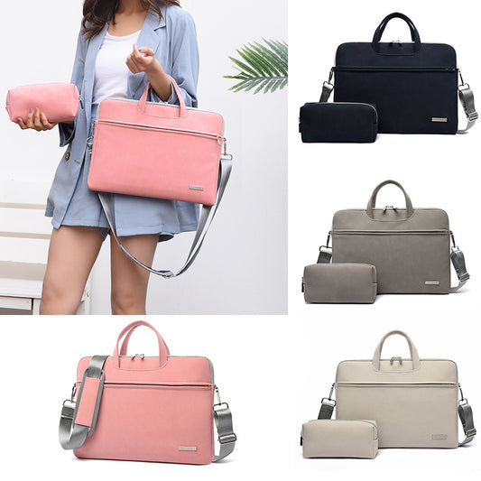 PU Leather Women Laptop And Notebook Carrying Case