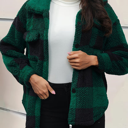 16th Avenue High Elastic Plush Fall Winter Jacket - Women's Fashion - Women's Clothing - Jackets & Coats - Down Coats