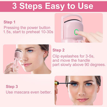 Portable Electric Heated Eyelash Curler - 16th Avenue