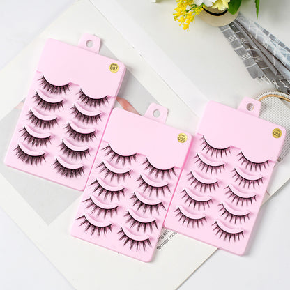 5 Pairs Manga Lashes New Arrival Anime Cosplay Natural Wispy Korean Makeup Artificial False Eyelashes - 16th Avenue