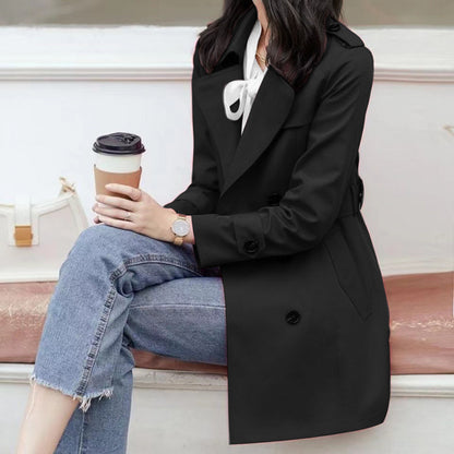 Ladies New Double Breasted Short Coat - 16th Avenue