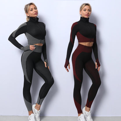 3PCS Seamless Yoga Sport Set - 16th Avenue