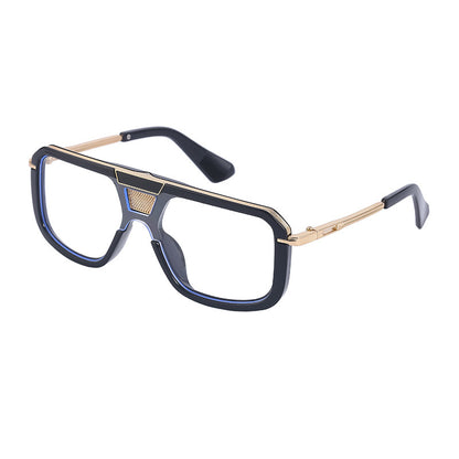 Retro Square European And American Large Frame Sunglasses - 16th Avenue