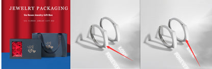 S925 Sterling Silver Rings By Light Reflect Show with Love Pattern Surface - 16th Avenue