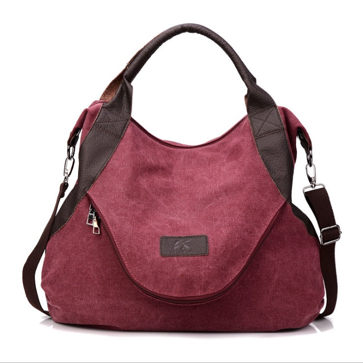 Women's Minimalist Retro Shoulder Crossbody Vintage Canvas Bag