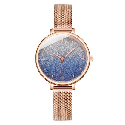 Women's Starry Quartz Mesh Watch - 16th Avenue