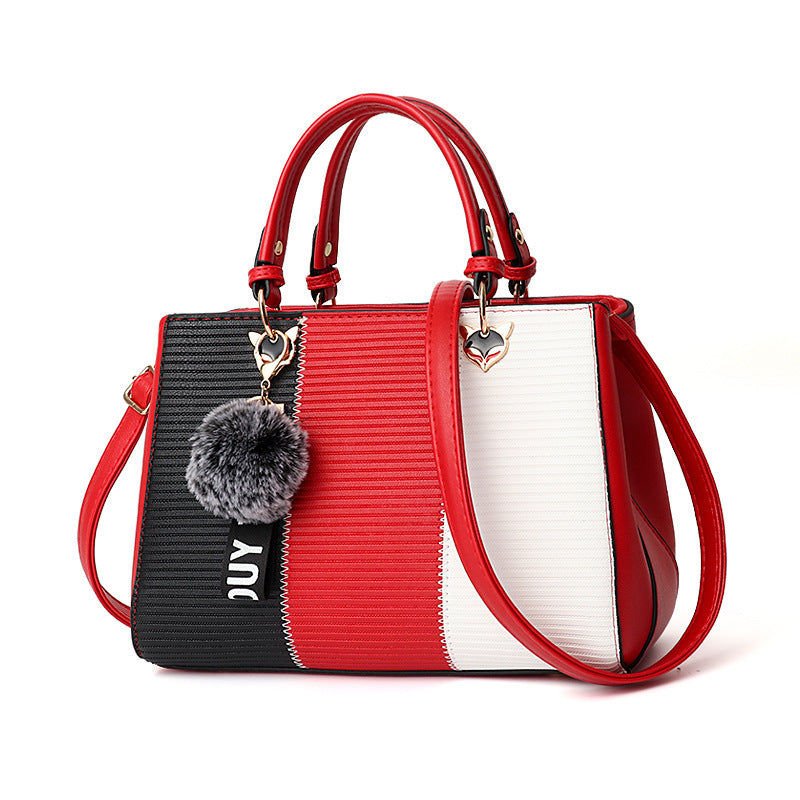 Women's Hairball Ornament Messenger Crossbody Shoulder HandBag
