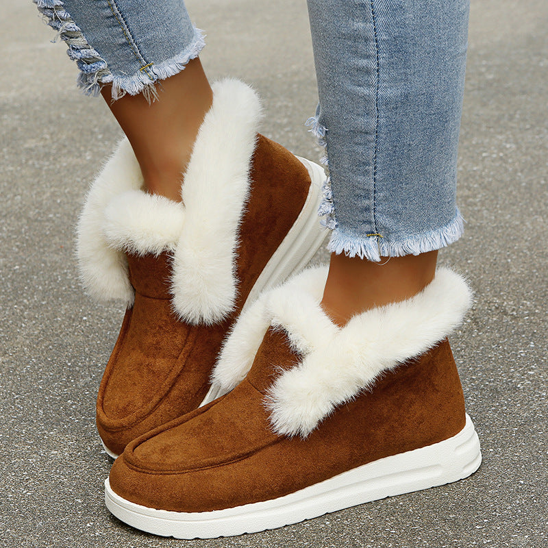 Winter Ankle Plush Fur Boots