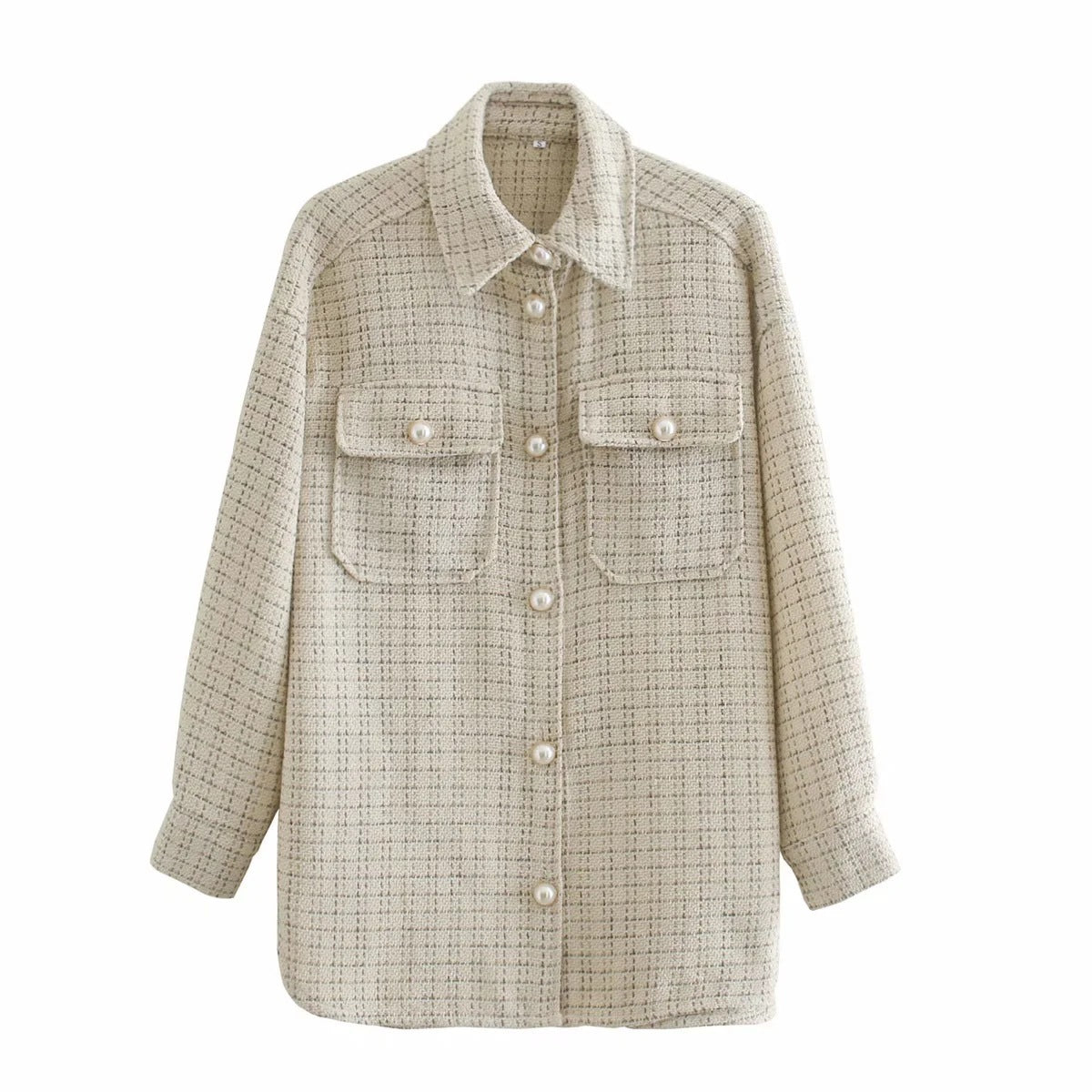 Women's Elegant Plaid Pattern Thick Autumn Winter Long Sleeve Coat