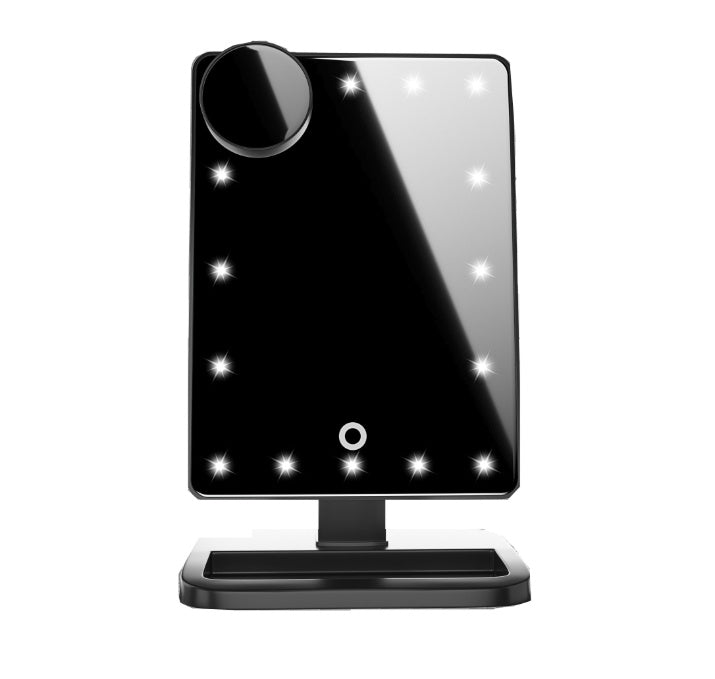 Touch Screen Makeup Mirror With 10X Magnifying Mirrors Lights