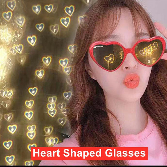 Heart-shaped Lights Become Love Special Effects Sunglasses