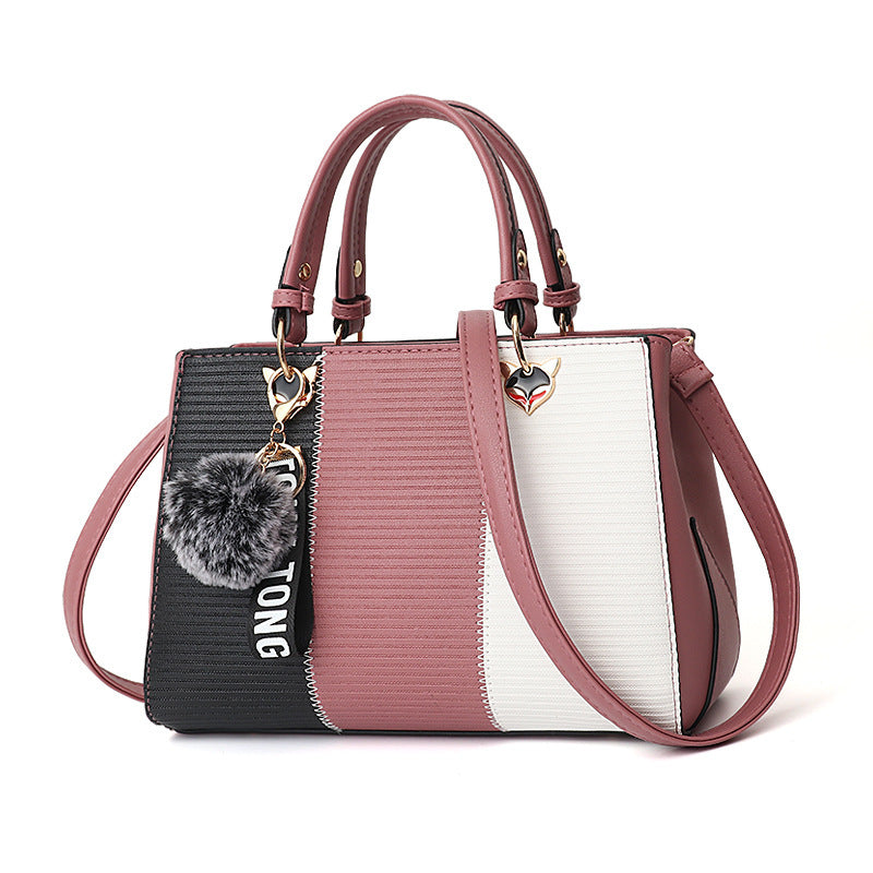 Women's Hairball Ornament Messenger Crossbody Shoulder HandBag