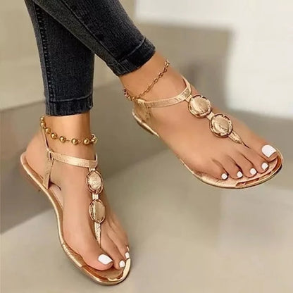 Women's Flat Summer Beach Sandals - 16th Avenue