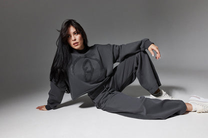 OKSWEAR Terry Wide-Leg Pants - Sweatpants